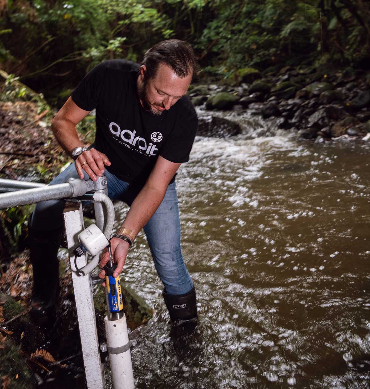 Adroit - Farm installation testing equipment for nitrates in rivers