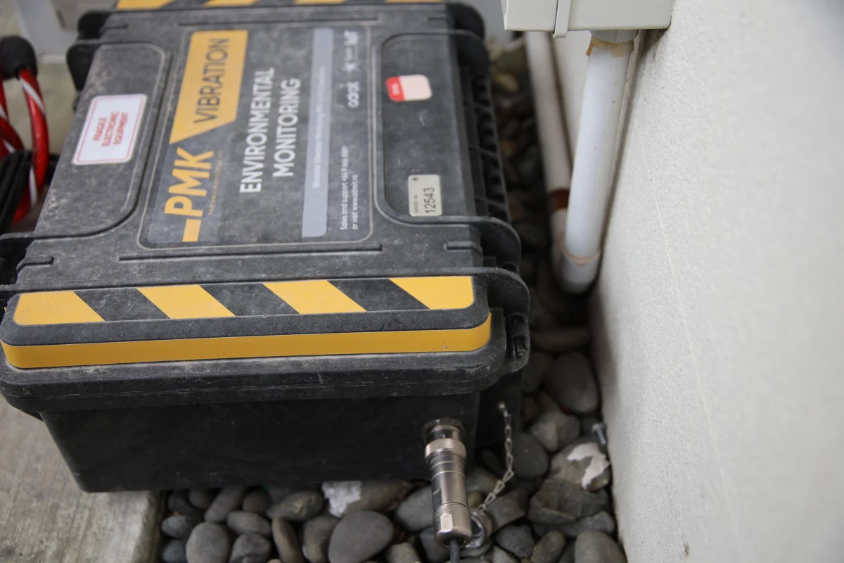 Pmk Vibration Monitors Are Left Operating When Construction Stops