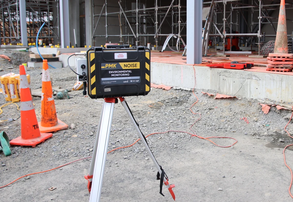Vibration Monitor On A Surface That Gives A Structural Reading